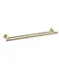 DutchLine Handdoekrek Dubbel Grip Geborsteld Messing / Goud 60cm met reliëf