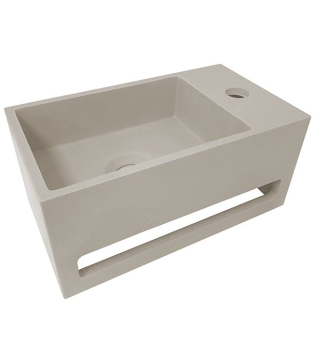 Toilet Fontein Julia Beige Links met handdoekhouder 35x20x15cm L/R