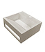 Toilet fontein Julia Beige Solid Surface 30x28x12,5 cm met kraangat