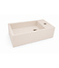 Toilet Fontein Lotte Beige Links 40x22x10cm Solid Surface