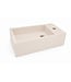 Toilet Fontein Lotte Beige Rechts 40x22x10cm Solid Surface
