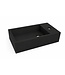 Toilet Fontein Lotte Mat Zwart Links 40x22x10cm Solid Surface