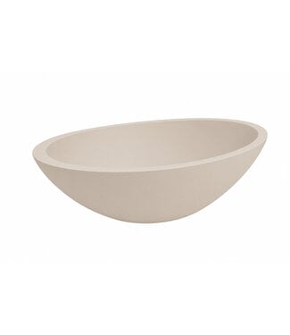 Wiesbaden Waskom Ovaal Kim Beige | 59cm Solid Surface Opzetwaskom