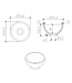 Fontein Waskom Mini Tessa Mat Wit 20x11 cm Solid Surface| Wiesbaden