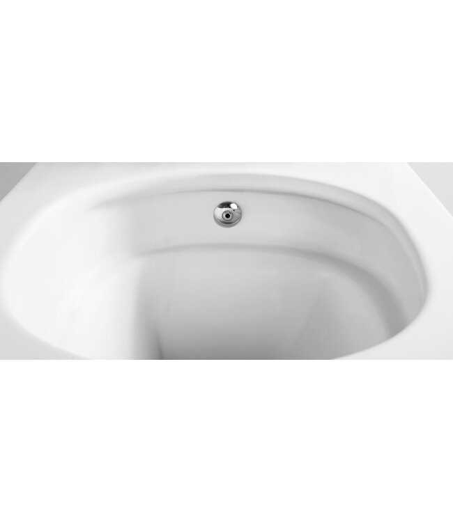 Hangtoilet met Bidet Aloni Pro – Tornado Flush – Mat Wit – 52,5 cm