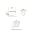 Hangtoilet met Bidet Aloni Pro – Tornado Flush – Mat Wit – 52,5 cm