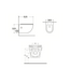Hangtoilet met Bidet Aloni Pro – Tornado Flush – Mat Zwart – 52,5 cm