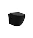 Hangtoilet met Bidet Aloni Pro – Tornado Flush – Mat Zwart – 52,5 cm