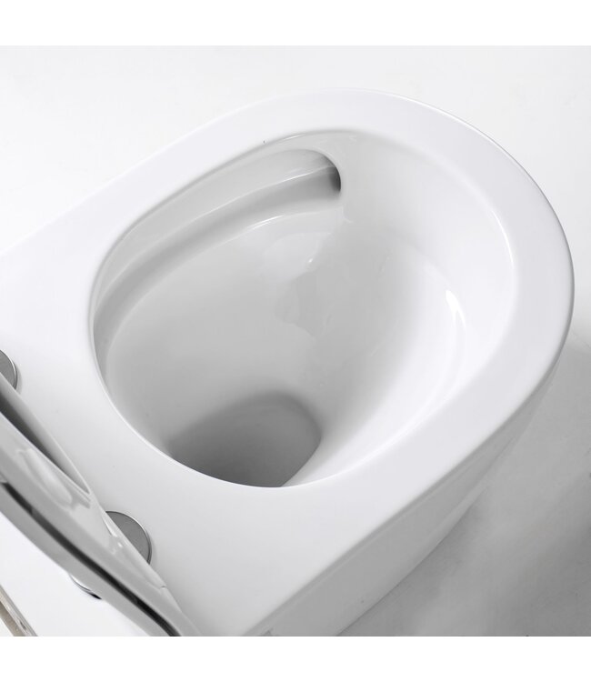 Hangtoilet met Bidet Aloni Pro – Tornado Flush – Wit – 52,5 cm