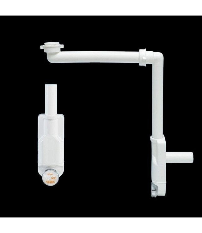 Ruimtebesparende Sifon Kunststof – Wit – 5/4" Aansluiting