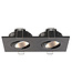 Wiesbaden Dubbele Inbouwspot Wiesbaden Spotz Gunmetal - IP65 Badkamer - Dimbaar