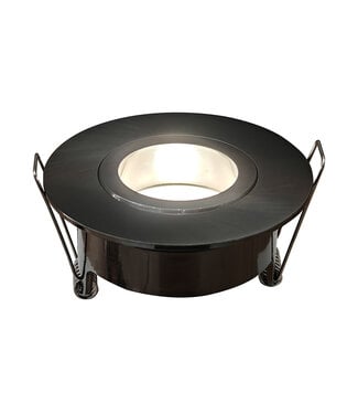 Wiesbaden Inbouwspot Enkel Wiesbaden Spotz Gunmetal - IP65 Badkamer - Dimbaar
