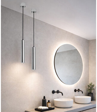 Wiesbaden Badkamer Hanglamp Oriona Chroom - IP44 - Dimbaar | Wiesbaden