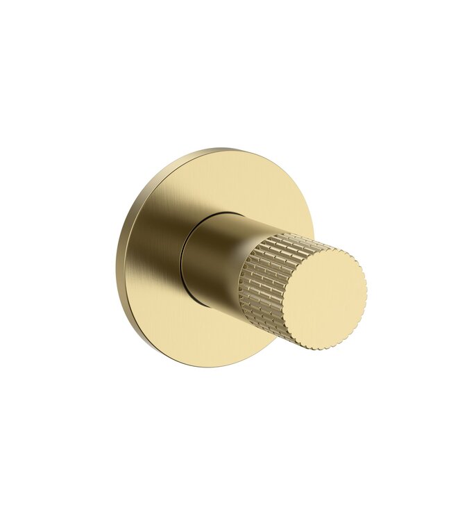 Toiletset Geberit UP320 - Creavit Hangtoilet met bidet Randloos Wit - Drukplaat Mat Goud