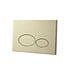 Toiletset Geberit UP320 - Creavit Hangtoilet Randloos Wit - Drukplaat Mat Goud