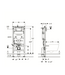 Toiletset Geberit UP320 - Creavit Hangtoilet Randloos Cappuccino - Drukplaat Brons Koper