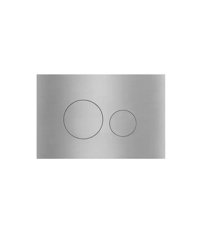 Toiletset Geberit UP320 - Creavit Hangtoilet Randloos Zwart met bidet - Drukplaat RVS
