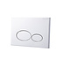 Toiletset Geberit UP320 - Creavit Hangtoilet Randloos Zwart met bidet - Drukplaat Wit