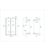 Douchedeur Miami Nisdeur Vouwdeur 90x202cm Antikalk Helder Glas Chroom Profiel 8mm Veiligheidsglas