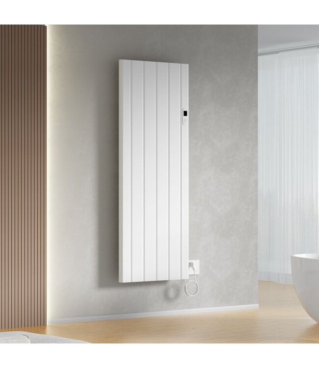 Elektrische Radiator Belrad 160x60cm 2000W WiFi Glanzend Wit