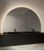 Badkamerspiegel Rond Lios 160cm met Dimbaar LED verlichting en verwarming
