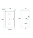 Douchecabine Cerra Eco 100x100 cm | 6mm Nano Glas Chroom