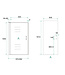 Douchecabine Cerra Eco 90x100 cm | 6mm Nano Glas Chroom