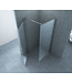 Douchecabine Cerra Eco 90x80 cm | 6mm Nano Glas Chroom