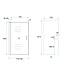 Douchecabine Cerra Eco 80x90 cm | 6mm Nano Glas Chroom