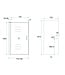 Douchecabine Cerra Eco 80x100 cm | 6mm Nano Glas Chroom