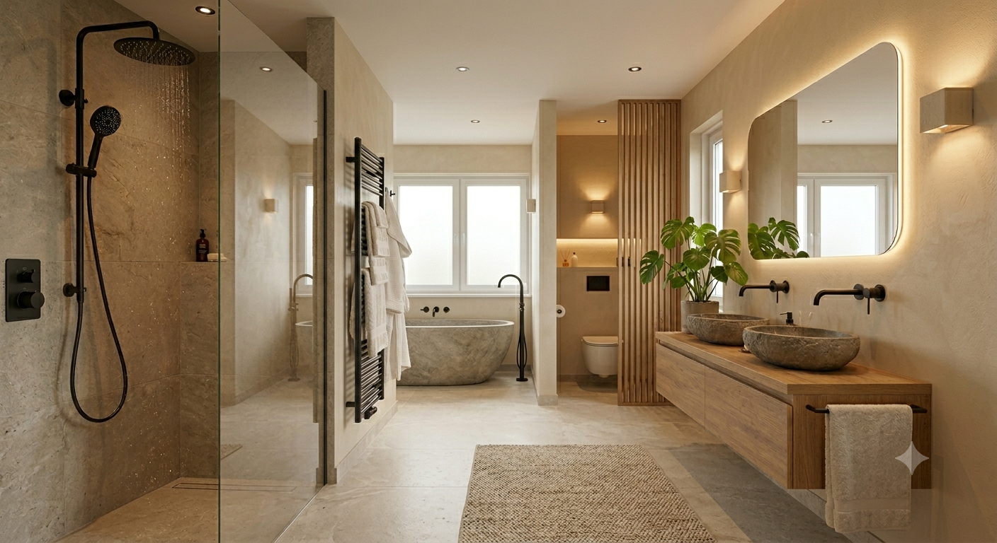 Hotelbadkamer thuis creëren