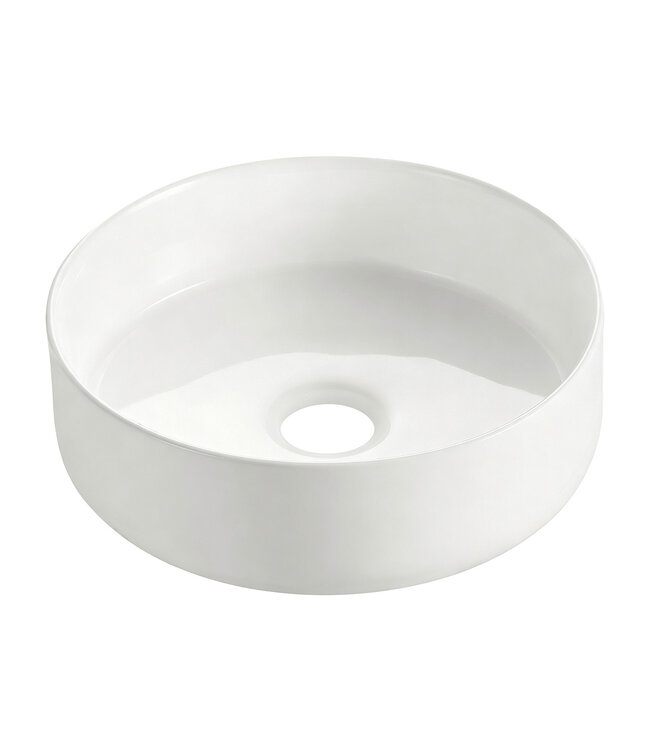 Waskom Colosso Mat Wit Rond 36x12 cm keramiek