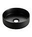 Waskom Colosso Mat Zwart Rond 36x12 cm keramiek