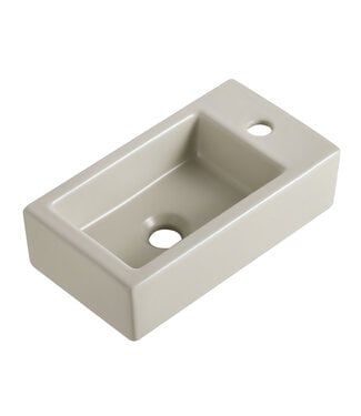 Wiesbaden Toilet Fontein Wiesbaden Rhea Beige Rechts 40x22x11 cm - Keramiek