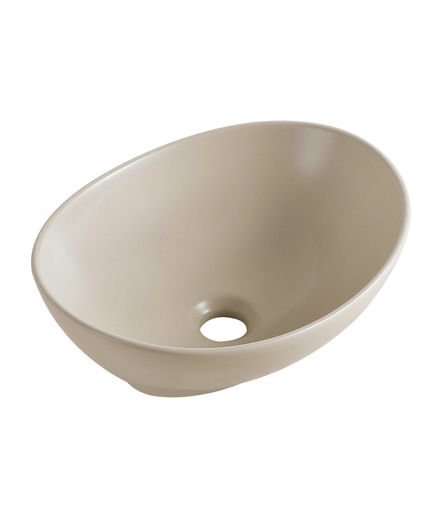 Wiesbaden Waskom Ovaal Barco Beige keramiek 40x33x14cm - 32.1412