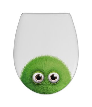 Wiesbaden Toiletzitting Cedo Multi – Wc-bril met Monster Bedrukking & Softclose