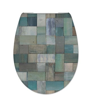 Wiesbaden Toiletzitting Cedo Multi – Wc-bril met Mosaic Bedrukking & Softclose