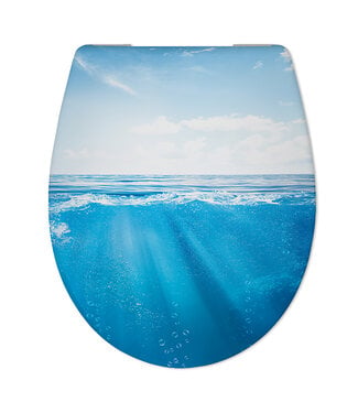 Wiesbaden Toiletzitting Cedo Multi – Wc-bril met Deep sea Bedrukking & Softclose