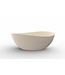 Vrijstaande Bad Waive Ovaal Beige 160x95x60cm - Solid surface - 36.4006