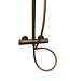 Regendoucheset Opbouw Grip Geborsteld Brons Koper 30cm hoofddouche