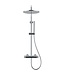DutchLine Regendoucheset Opbouw Grip Chroom 30cm hoofddouche
