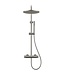 DutchLine Regendoucheset Opbouw Grip Geborsteld Staal 30cm hoofddouche