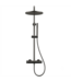 Regendoucheset Opbouw Grip Gunmetal 30cm hoofddouche