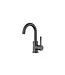 DutchLine Wastafelkraan S-Grip Gunmetal | PVD & Cold-Start - Draaibare uitloop