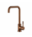 DutchLine Keukenkraan S-Grip Square Geborsteld Brons Koper - Cold-Start & PVD - Draaibare uitloop