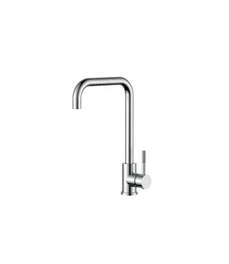DutchLine Keukenkraan S-Grip Square Chroom - Cold-Start - Draaibare uitloop