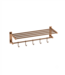 DutchLine Handdoekrek met haken Domo Geborsteld brons koper 58x20cm