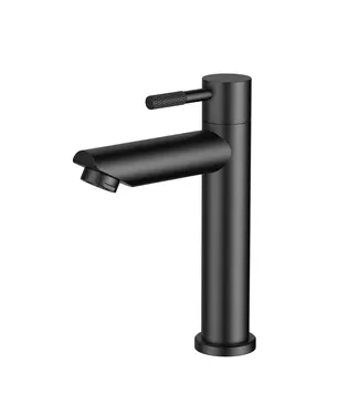 DutchLine Fonteinkraan DutchLine S-Grip Mat Zwart PVD | Compacte Toiletkraan