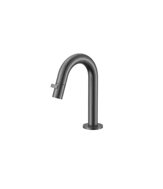 DutchLine Fonteinkraan DutchLine Round Gunmetal PVD | Compacte Toiletkraan