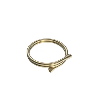 DutchLine Doucheslang Grip 150cm Geborsteld Messing / Goud - Soft PVC - Anti-Twist